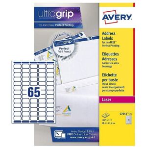Avery Self Adhesive Mini Organising Return Address Labels, Laser Printers, 65 La Avery Self Adhesive Mini Organising Return Address Labels, Laser Printers, 65 La