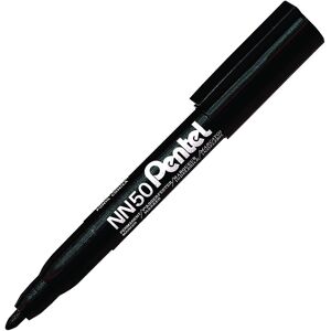 Pentel Permanent Marker Xylene/Toluene-free Bullet Tip 1.5mm Line Black Ref NN50 Pentel Permanent Marker Xylene/Toluene-free Bullet Tip 1.5mm Line Black Ref NN50