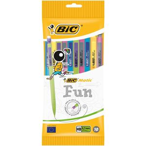 BIC Matic Fun 0.7mm Mechanical Pencils - Assorted Colours, Pouch of 10 BIC Matic Fun 0.7mm Mechanical Pencils - Assorted Colours, Pouch of 10