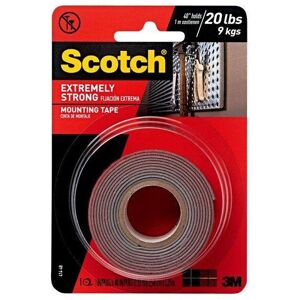 Scotch Extreme Double-Sided Mounting Tape, 1 in x 48 in, Black, 1 Roll Scotch Extreme Double-Sided Mounting Tape, 1 in x 48 in, Black, 1 Roll