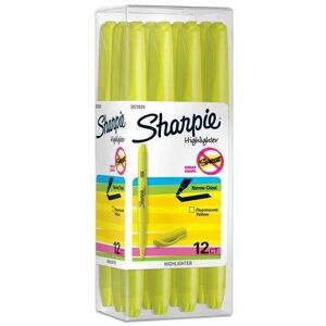 Sharpie Pocket Style Highlighter, Fluorescent Yellow, 12 Count Sharpie Pocket Style Highlighter, Fluorescent Yellow, 12 Count