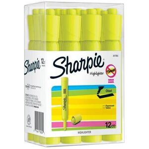 Sharpie Tank Highlighters, Chisel Tip, Fluorescent Yellow, 12 Count Sharpie Tank Highlighters, Chisel Tip, Fluorescent Yellow, 12 Count