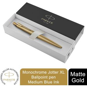 (Matte Gold) Parker Jotter Blue Ink Ballpoint Pen with Gift Box (Matte Gold) Parker Jotter Blue Ink Ballpoint Pen with Gift Box