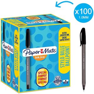 Paper Mate Papermate Inkjoy 100 Stick ballpoint pen Medium Black 100pc(s) Paper Mate Papermate Inkjoy 100 Stick ballpoint pen Medium Black 100pc(s)