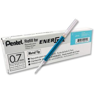 Pentel Energel 0.7mm Refill Metal Tip LR7- Fits BL77/BL57/BL37 - Sky Blue - Pack Pentel Energel 0.7mm Refill Metal Tip LR7- Fits BL77/BL57/BL37 - Sky Blue - Pack