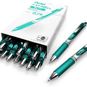 Pentel EnerGel XM BL77 Retractable Liquid Gel Ink Pen - 0.7mm Nib - Turquoise - Pentel EnerGel XM BL77 Retractable Liquid Gel Ink Pen - 0.7mm Nib - Turquoise -
