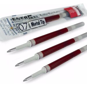 Pentel Energel 0.7mm Refill Metal Tip LR7- Fits BL77/BL57/BL37 - Red - Pack of 4 Pentel Energel 0.7mm Refill Metal Tip LR7- Fits BL77/BL57/BL37 - Red - Pack of 4