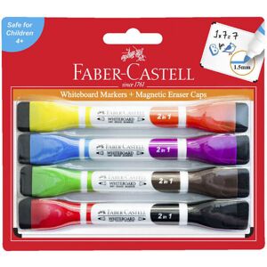 Faber Castell Whiteboard Markers with Magnetic Eraser Caps Faber Castell Whiteboard Markers with Magnetic Eraser Caps