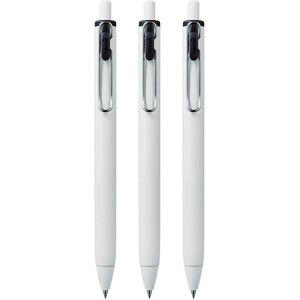 Uni-Ball UMN-S-05 Retractable Gel Ink Rollerball Pens - White Barrel - Black In Uni-Ball UMN-S-05 Retractable Gel Ink Rollerball Pens - White Barrel - Black In