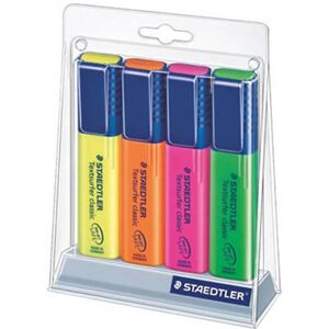 Staedtler Textsurfer Classic Highlighters 4pk (Assorted) Staedtler Textsurfer Classic Highlighters 4pk (Assorted)
