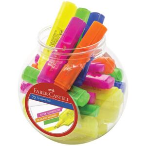 Faber Castell Textliner Highlighter Assorted (25/Jar) Faber Castell Textliner Highlighter Assorted (25/Jar)
