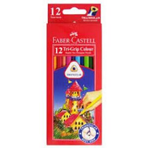 (12pk) Faber-Castell Triangular Grip Coloured Pencils (12pk) Faber-Castell Triangular Grip Coloured Pencils