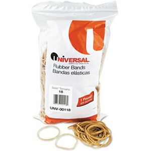Universal Rubber Bands- Size 18- 3 x 1/16- 1600 Bands/1lb Pack Universal Rubber Bands- Size 18- 3 x 1/16- 1600 Bands/1lb Pack