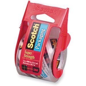 3M Packing Tape- w- Dispenser- 2in.x22.2 Yds- 1-.50in.- 1-RL- Core- Clear 3M Packing Tape- w- Dispenser- 2in.x22.2 Yds- 1-.50in.- 1-RL- Core- Clear