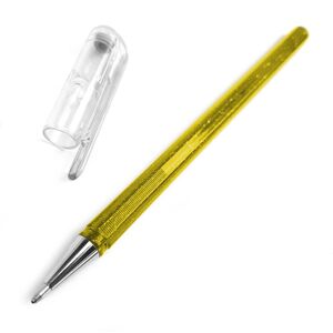 Pentel Hybrid - Dual Metallic - Liquid Gel Rollerball Pen - K110 - Gold - Single Pentel Hybrid - Dual Metallic - Liquid Gel Rollerball Pen - K110 - Gold - Single