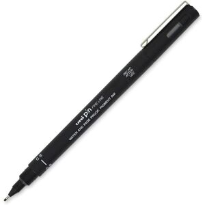 Uni-Ball Uni Pin Fineliner Drawing Pen - 0.8mm Nib - Black Ink - Single Uni-Ball Uni Pin Fineliner Drawing Pen - 0.8mm Nib - Black Ink - Single