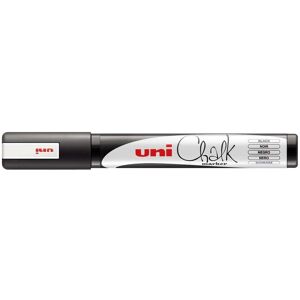 Uni-Ball PWE-5M Liquid Chalk Marker Pen - 1.8-2.5mm Bullet Tip - Black Ink - Sin Uni-Ball PWE-5M Liquid Chalk Marker Pen - 1.8-2.5mm Bullet Tip - Black Ink - Sin