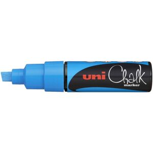 Uni-Ball PWE-8K Liquid Chalk Marker Pen - 8mm Chisel Tip - Light Blue Ink - Sing Uni-Ball PWE-8K Liquid Chalk Marker Pen - 8mm Chisel Tip - Light Blue Ink - Sing