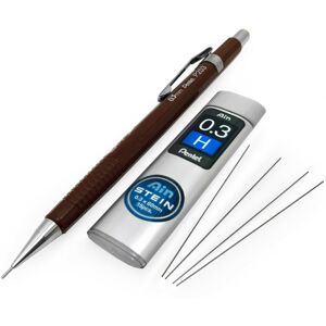 Pentel P203 Mechanical Pencil - 0.3mm + Ain Stein 0.3mm H Refill Leads Pentel P203 Mechanical Pencil - 0.3mm + Ain Stein 0.3mm H Refill Leads