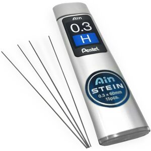Pentel Ain Stein Mechanical Refill Leads - 0.3mm - H - 1 Tube of 15 Leads Pentel Ain Stein Mechanical Refill Leads - 0.3mm - H - 1 Tube of 15 Leads