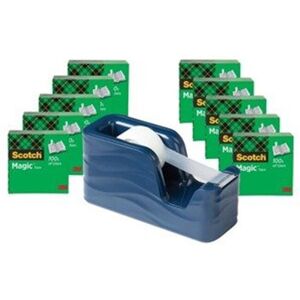 Scotch MMM810K10C20MI Wave Dispenser Magic Tape Value Pack - Pack of 10 Scotch MMM810K10C20MI Wave Dispenser Magic Tape Value Pack - Pack of 10