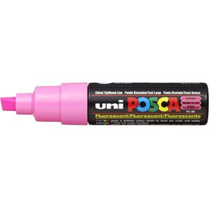 uni-ball Posca PC-8K Broad Chisel Tip Marker - Fluorescent Pink, Pack of 6 uni-ball Posca PC-8K Broad Chisel Tip Marker - Fluorescent Pink, Pack of 6