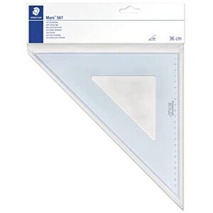 Staedtler Mars 567 3645 Set Square 36 cm 4545 Degree Blue Staedtler Mars 567 3645 Set Square 36 cm 4545 Degree Blue