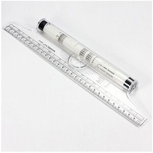 OriGlam 12-Inch Clear Rolling Ruler - Multi-Purpose Parallel Ruler, Compass, Pro OriGlam 12-Inch Clear Rolling Ruler - Multi-Purpose Parallel Ruler, Compass, Pro