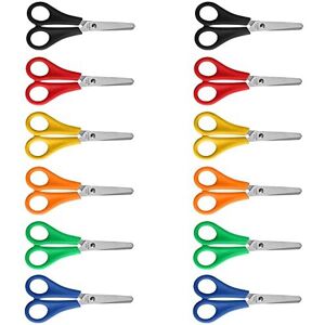 Sixfolo ManYing 12 Pcs Kids ScissorsChildrens Safety Scissors Blunt Tip Preschool Scisso Sixfolo ManYing 12 Pcs Kids ScissorsChildrens Safety Scissors Blunt Tip Preschool Scisso