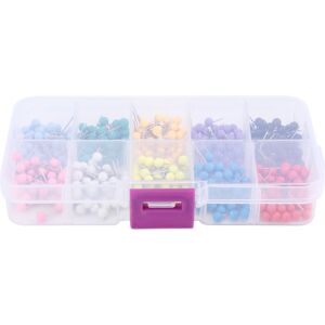 Tlily Map Tacks Push Pins Plastic Head with Steel Point, 4mm, 500 Pieces Tlily Map Tacks Push Pins Plastic Head with Steel Point, 4mm, 500 Pieces