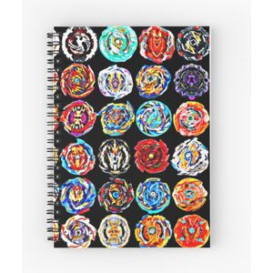 Famgem Beyblade Burst A5 Spiral Notebook - 120 Pages, Lays Flat Binding, Colorful Cover Famgem Beyblade Burst A5 Spiral Notebook - 120 Pages, Lays Flat Binding, Colorful Cover