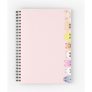 Famgem Spiral Notebook A5 120 Pages – Stray Kids SKZOO Characters, Open Flat 365-Degree Famgem Spiral Notebook A5 120 Pages – Stray Kids SKZOO Characters, Open Flat 365-Degree