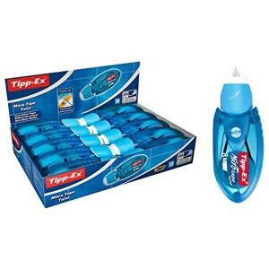 BIC Tipp-Ex Micro Tape Twist Correction Tapes - Blue Body, Box of 10 BIC Tipp-Ex Micro Tape Twist Correction Tapes - Blue Body, Box of 10