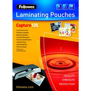 Fellowes Glossy 125 Micron Card Laminating Pouch - 83x113mm Fellowes Glossy 125 Micron Card Laminating Pouch - 83x113mm