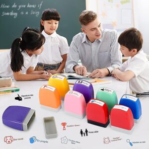 Unbranded 8pcs French Teacher Stamps Self Inking Stamp Kit Teacher Ink Pads For Teacher Gi Unbranded 8pcs French Teacher Stamps Self Inking Stamp Kit Teacher Ink Pads For Teacher Gi