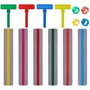 Unbranded 14pcs Guided Reading Strips Tools Set Finger Trackers Highlight Reading Strips R Unbranded 14pcs Guided Reading Strips Tools Set Finger Trackers Highlight Reading Strips R