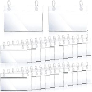 Unbranded Plastic Label Holders Price Tag Ticket Hanger Clips (30) Unbranded Plastic Label Holders Price Tag Ticket Hanger Clips (30)