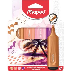 (Tropical) Maped Extra soft highlighters flexible x4 (740902) (Tropical) Maped Extra soft highlighters flexible x4 (740902)