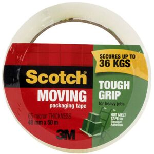 Scotch Tough Grip Moving Packaging Tape (48mmx50m) Scotch Tough Grip Moving Packaging Tape (48mmx50m)