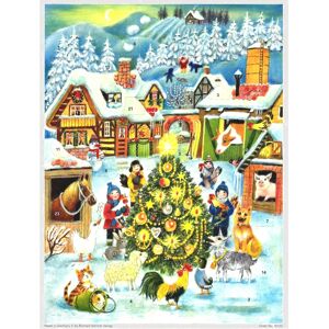 Carousel Celebrate Christmas at the Farm Traditional Christmas Paper Advent Calendar Carousel Celebrate Christmas at the Farm Traditional Christmas Paper Advent Calendar