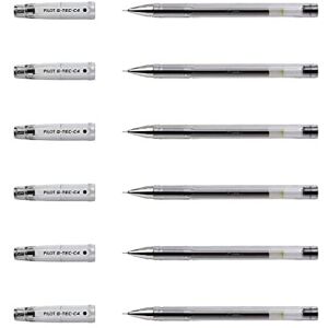 Pilot G-TEC-C4 Gel Rollerball Pens Ultra-Fine Tip 0.2 mm Pack of 6 Black Pilot G-TEC-C4 Gel Rollerball Pens Ultra-Fine Tip 0.2 mm Pack of 6 Black