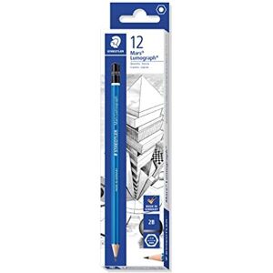 Staedtler 100-2B Mars Lumograph Graphite Pencils for Drawing & Sketching - 2B (Box of 12), Staedtler 100-2B Mars Lumograph Graphite Pencils for Drawing & Sketching - 2B (Box of 12),