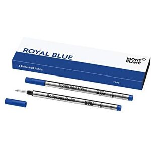 Montblanc Rollerball Refills (F) Royal Blue 124501 – Refill Cartridge with a Fine Nib for Montblanc Rollerball Refills (F) Royal Blue 124501 – Refill Cartridge with a Fine Nib for