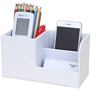 KINGFOM Desk Tidy Organiser Caddy Multifunction Leather Pen Pencil Pots Holder Office De KINGFOM Desk Tidy Organiser Caddy Multifunction Leather Pen Pencil Pots Holder Office De