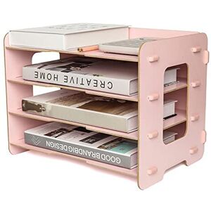 Exerz Wooden File Organiser 4 Tiers for Desk Tidy, Office Supplies, Document Holder, S Exerz Wooden File Organiser 4 Tiers for Desk Tidy, Office Supplies, Document Holder, S