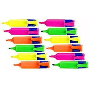SOL 12pk Highlighters Chisel Tip Marker Pen Highlighter Pens Multipack Assorte SOL 12pk Highlighters Chisel Tip Marker Pen Highlighter Pens Multipack Assorte