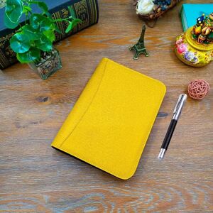 Unbranded (Yellow) Leather Organizer Zipper Folder Portfolio A5 Binder 6 Ring Loose Leaf N Unbranded (Yellow) Leather Organizer Zipper Folder Portfolio A5 Binder 6 Ring Loose Leaf N