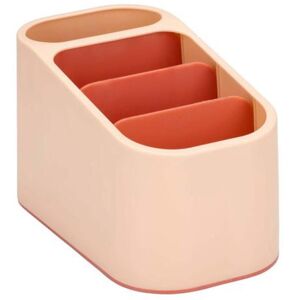 Topwrite Office (Peach - 4 Compartment - Rectangle) Office Desk Organiser Pencil Pen Holder Stor Topwrite Office (Peach - 4 Compartment - Rectangle) Office Desk Organiser Pencil Pen Holder Stor