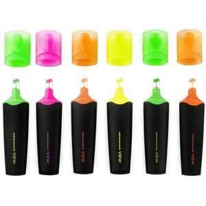 Uni-Ball USP-200 Promark View Highlighter Pen - Wallet of 4 + Green and Orange Uni-Ball USP-200 Promark View Highlighter Pen - Wallet of 4 + Green and Orange