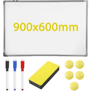 Unbranded 90 x60cm Whiteboard Magnetic Large White Notice Board Home School Unbranded 90 x60cm Whiteboard Magnetic Large White Notice Board Home School